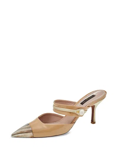Pre-owned Louis Vuitton 80mm Pointed-toe Mules