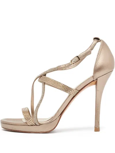 Pre-owned Stuart Weitzman  100mm Strappy Sandals
