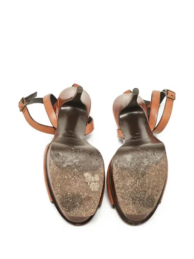 Pre-owned Saint Laurent 80mm Leather Sandals