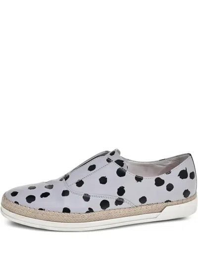 Pre-owned Tod's Vintage Polka-dot Slip-on Sneakers