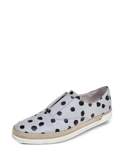Pre-owned Tod's Vintage Polka-dot Slip-on Sneakers