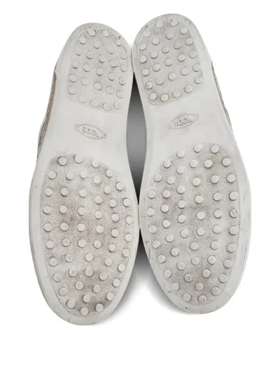 Pre-owned Tod's Vintage Polka-dot Slip-on Sneakers