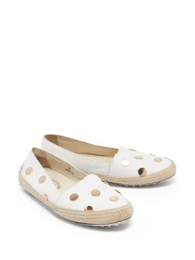 Pre-owned Tod's Vintage Leather Flat Espadrilles