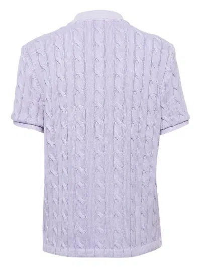 Pre-owned Polo Ralph Lauren Vintage  Cable-knit Polo Shirt