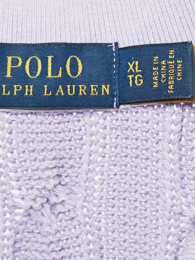 Pre-owned Polo Ralph Lauren Vintage  Cable-knit Polo Shirt