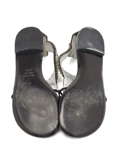 Pre-owned Giuseppe Zanotti Vintage  Embellished Thong Sandals