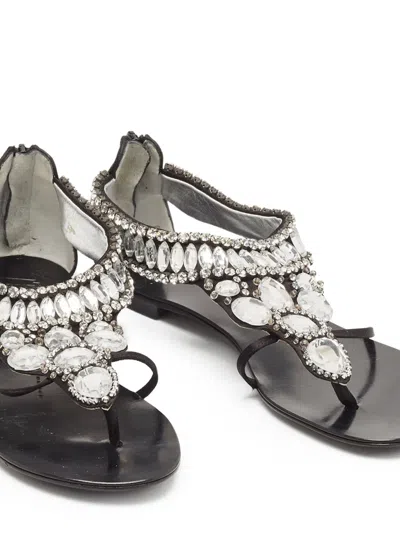 Pre-owned Giuseppe Zanotti Vintage  Embellished Thong Sandals