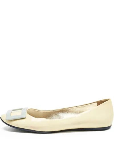 Pre-owned Roger Vivier Vintage Trompette Buckle-detail Ballet Flats