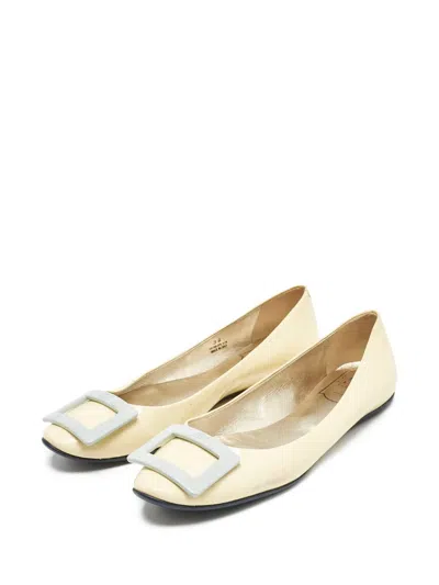 Pre-owned Roger Vivier Vintage Trompette Buckle-detail Ballet Flats