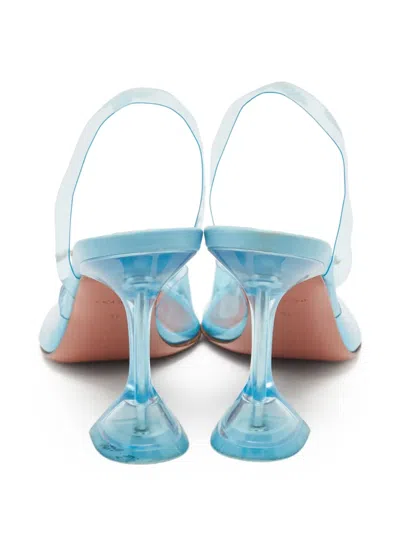 Pre-owned Amina Muaddi  100mm Begum Transparent Pumps