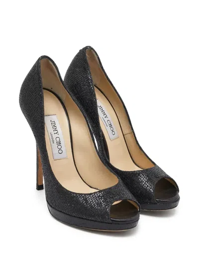 Pre-owned Jimmy Choo 120mm Peep-toe Pumps