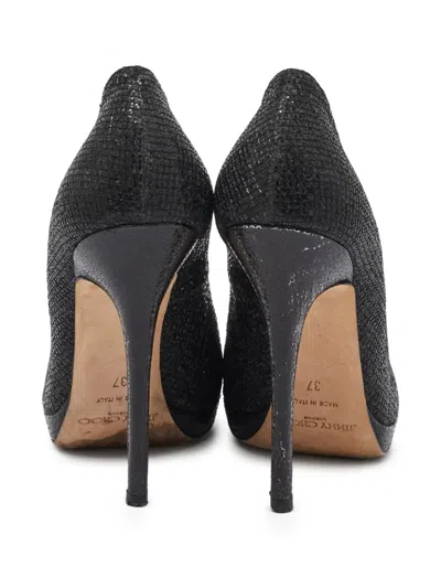 Pre-owned Jimmy Choo 120mm Peep-toe Pumps