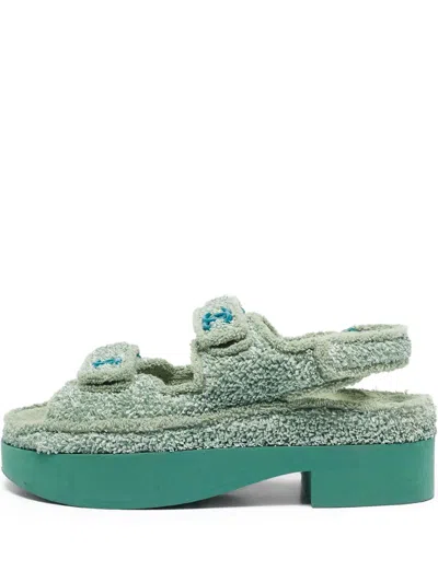 Pre-owned Chanel Double-strap Platform Sandals