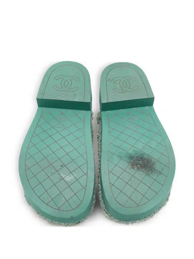 Pre-owned Chanel Double-strap Platform Sandals