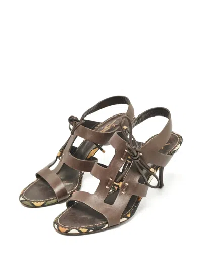 Pre-owned Saint Laurent 80mm Leather Sandals