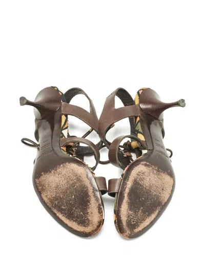 Pre-owned Saint Laurent 80mm Leather Sandals