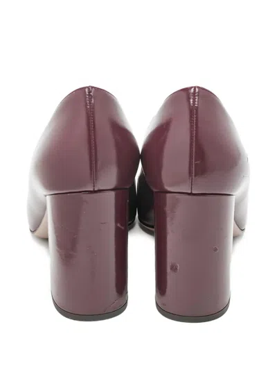 Pre-owned Valentino Garavani Block-heel Buckle Loafers