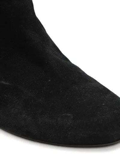 Pre-owned Gucci 95mm Suede Knee-high Boots