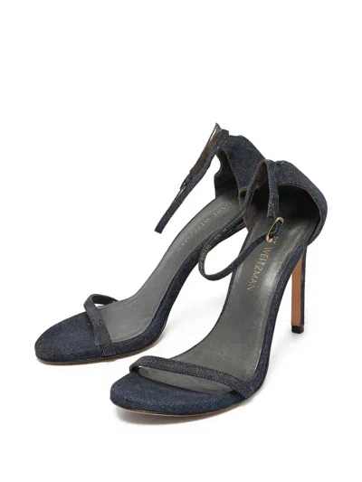 Pre-owned Stuart Weitzman  Denim Sandals