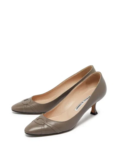 Pre-owned Manolo Blahnik  55mm Pointed-toe Pumps