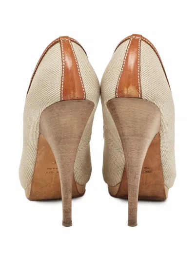 Pre-owned Giuseppe Zanotti Vintage 150mm Peep-toe Pumps