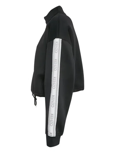 Pre-owned Kenzo Zip-up Cropped Sweatshirt