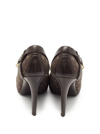 Pre-owned Louis Vuitton 100mm Monogram Pumps