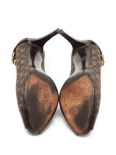 Pre-owned Louis Vuitton 100mm Monogram Pumps