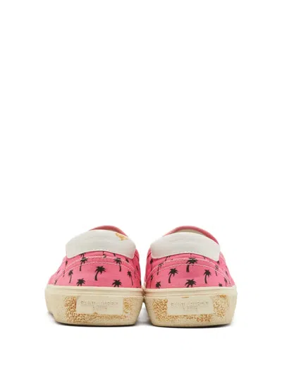 Pre-owned Saint Laurent Palm Tree-print Sneakers