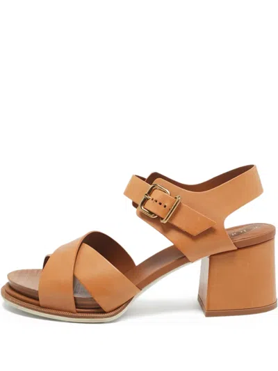 Pre-owned Tod's Vintage  65mm Cross-strap Sandals