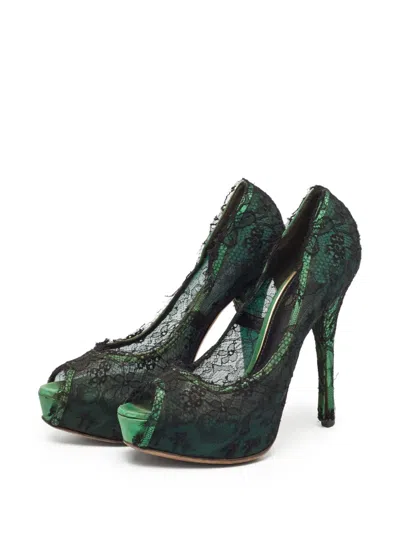 Pre-owned Dolce & Gabbana Laced Heeled Pumps