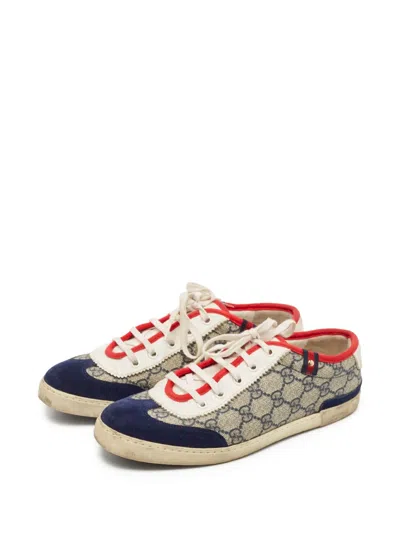 Pre-owned Gucci Gg Supreme Canvas Sneakers