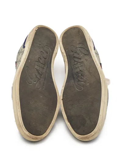 Pre-owned Gucci Gg Supreme Canvas Sneakers