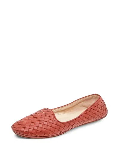 Pre-owned Bottega Veneta Intrecciato Ballet Flats