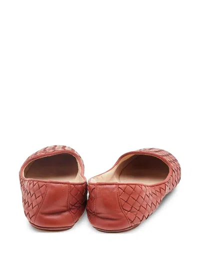 Pre-owned Bottega Veneta Intrecciato Ballet Flats