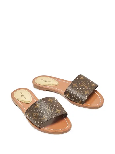 Pre-owned Louis Vuitton Lock It Sandals