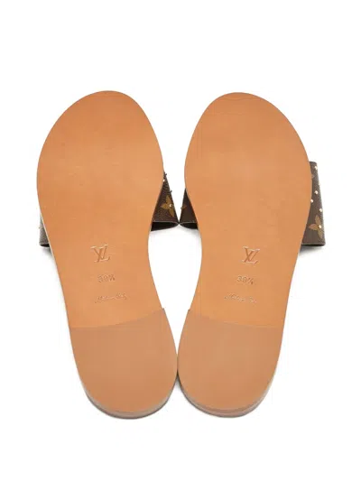 Pre-owned Louis Vuitton Lock It Sandals
