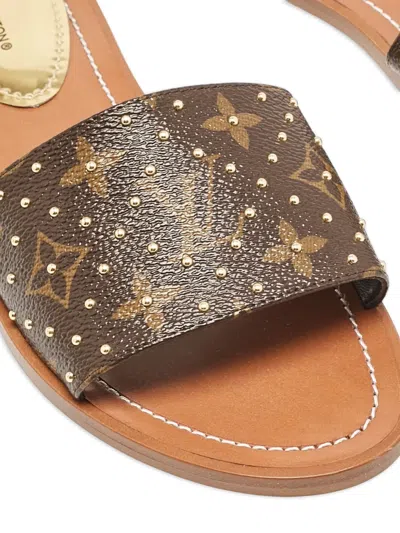 Pre-owned Louis Vuitton Lock It Sandals