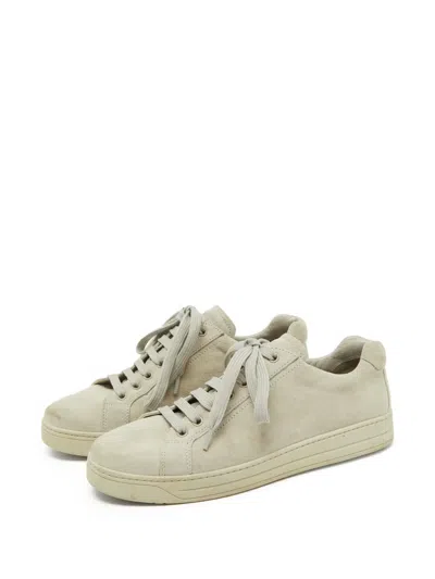 Pre-owned Prada Suede Lace-up Sneakers