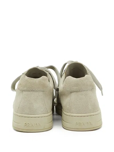 Pre-owned Prada Suede Lace-up Sneakers