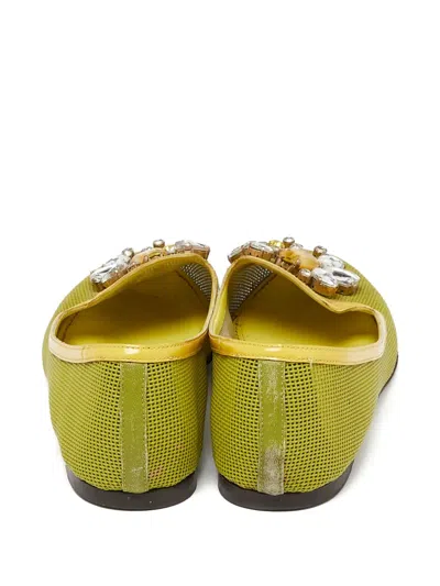 Pre-owned Dolce & Gabbana Embellished Ballet Flats