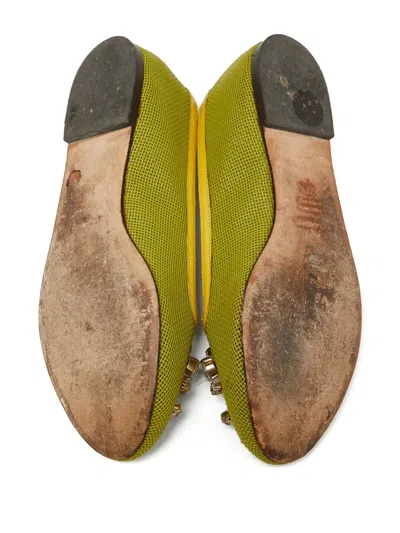Pre-owned Dolce & Gabbana Embellished Ballet Flats