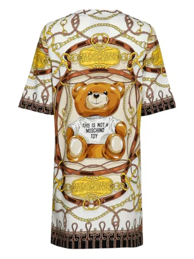 Pre-owned Moschino Bear-print Dress