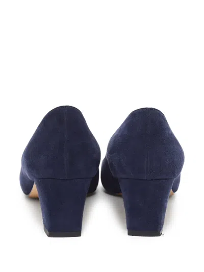 Pre-owned Manolo Blahnik  50mm Okkatopla Suede Pumps