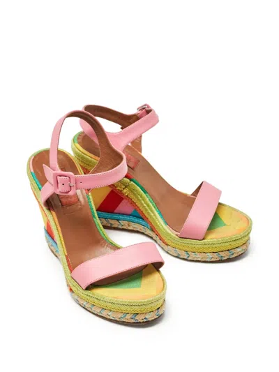 Pre-owned Valentino Garavani 110mm Colour-block Wedge Sandals