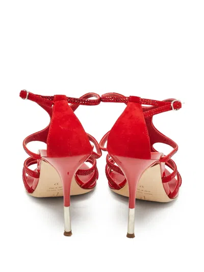 Pre-owned Giuseppe Zanotti Vintage  100mm Strappy Embellished Sandals