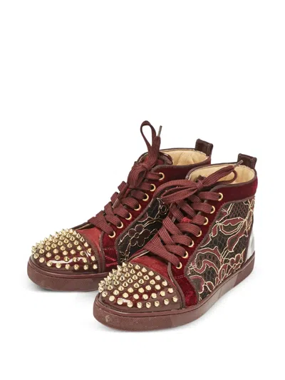 Pre-owned Christian Louboutin Spike-embellished Sneakers