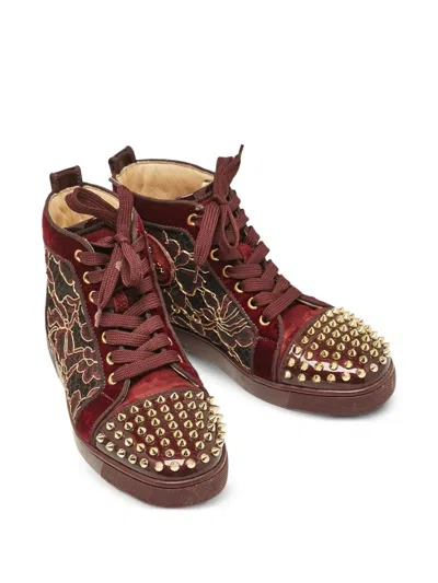 Pre-owned Christian Louboutin Spike-embellished Sneakers