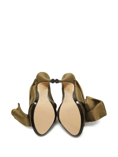 Pre-owned N°21  120mm Raso Ruffled Open-toe Sandals