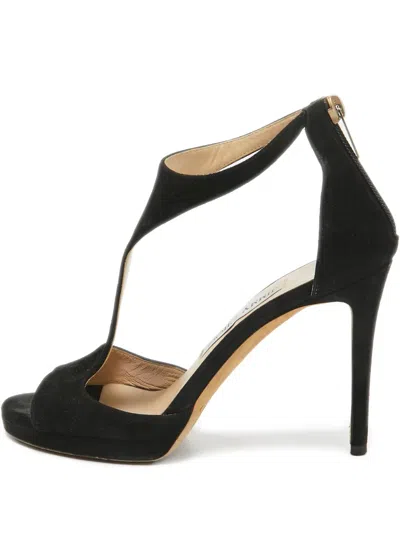 Pre-owned Jimmy Choo 100mm Lana Cut-out Sandals
